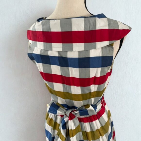 Maeve by Anthropologie Belted Wrap Dress - Size 6 - Multicolor Stripe - EUC - Picture 5 of 8